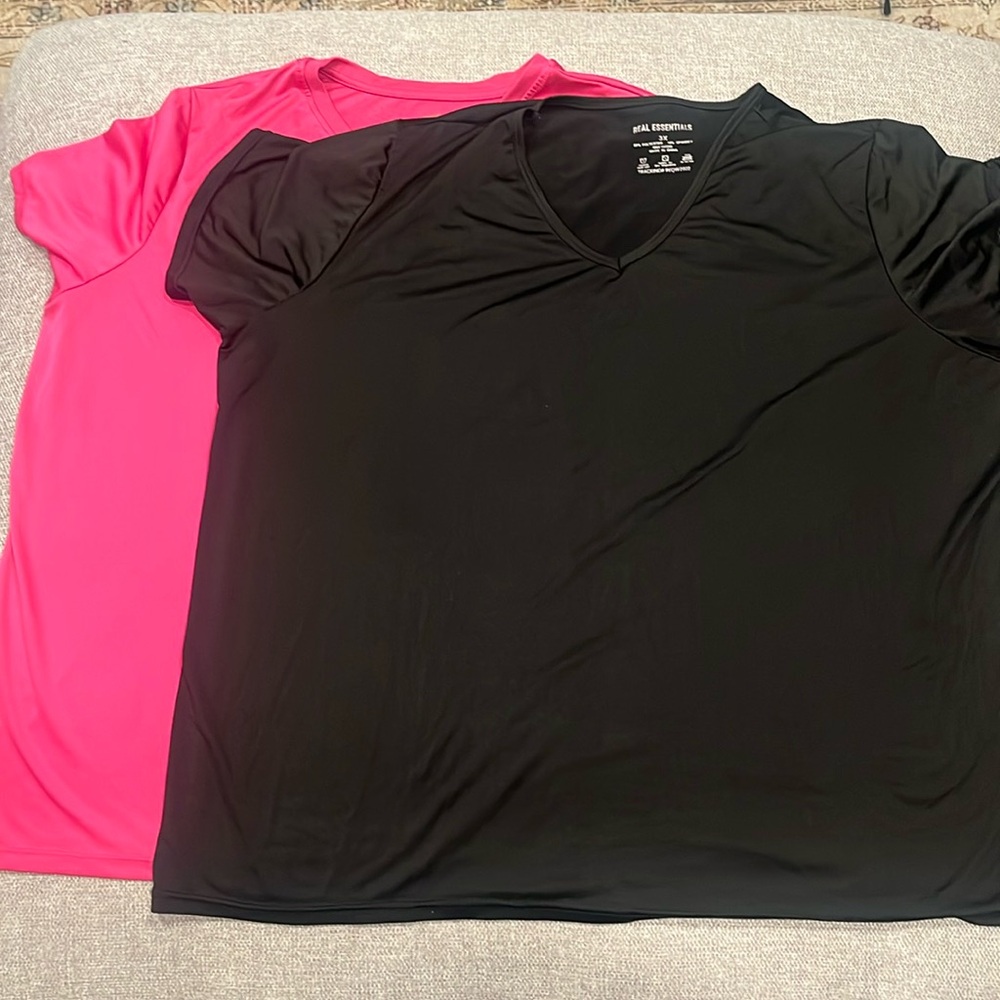 Two Plus Size Workout Shirts - 3X